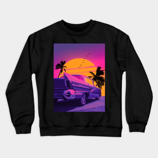 Retro Summer Crewneck Sweatshirt by funglazie